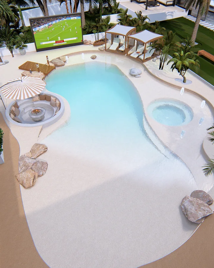 Projeto 3d piscina comporta 9